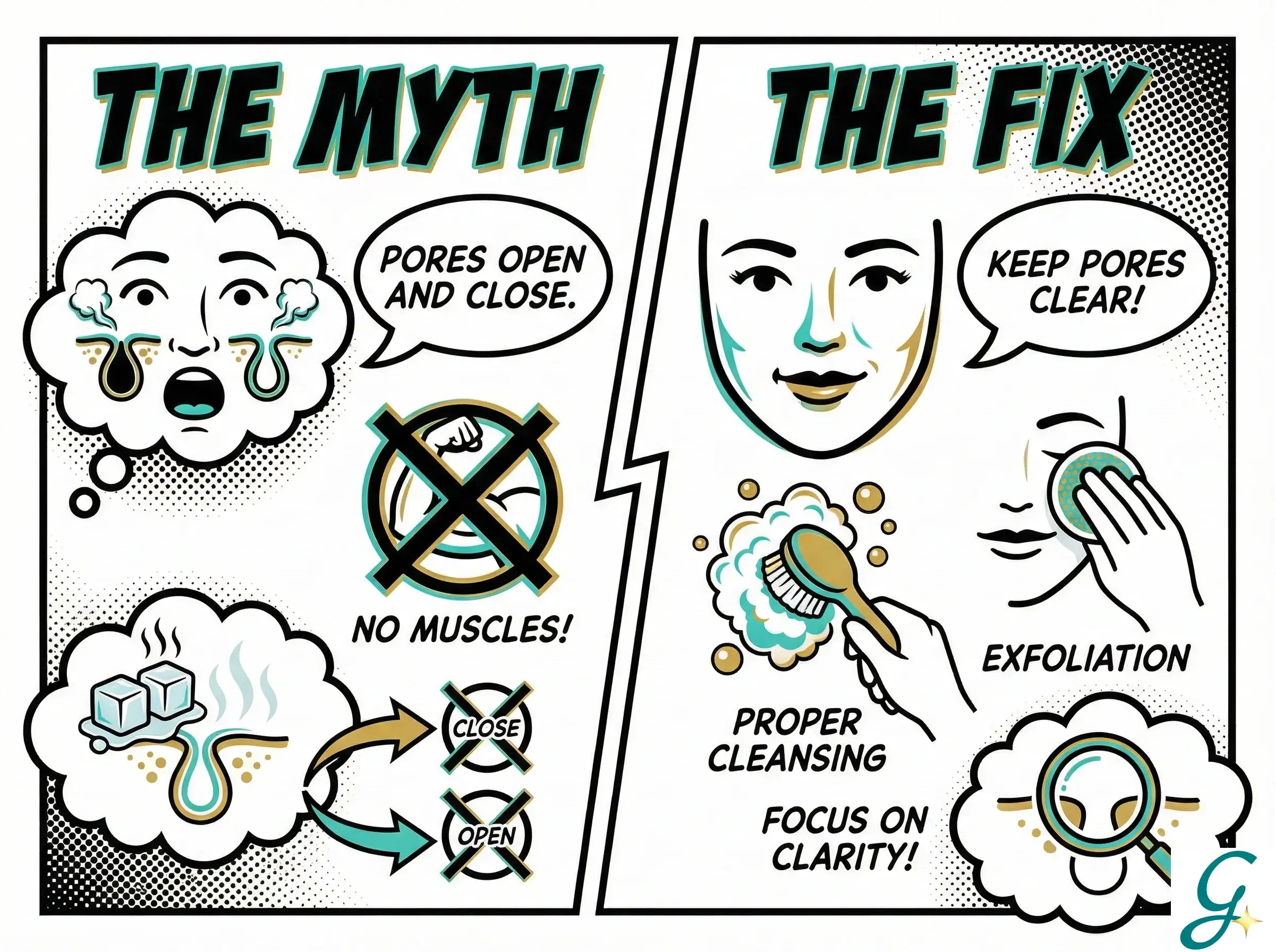 Myth vs fact infographic with visual corrections