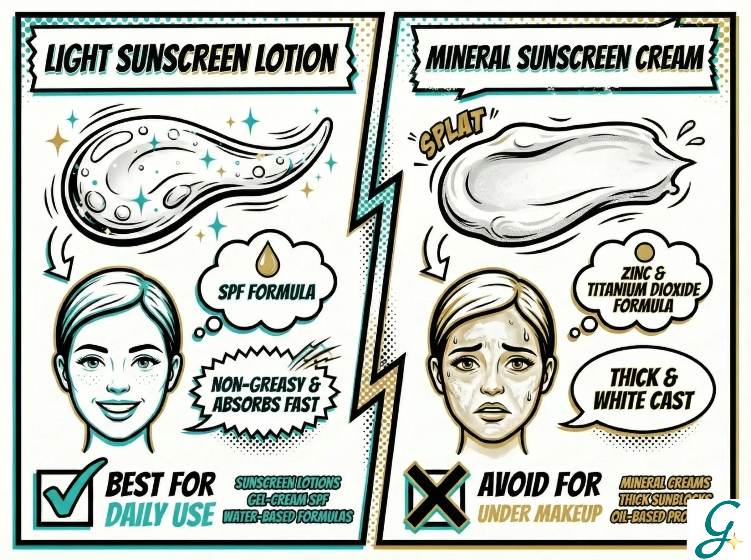 Oily skin-friendly sunscreen products with gel and fluid textures