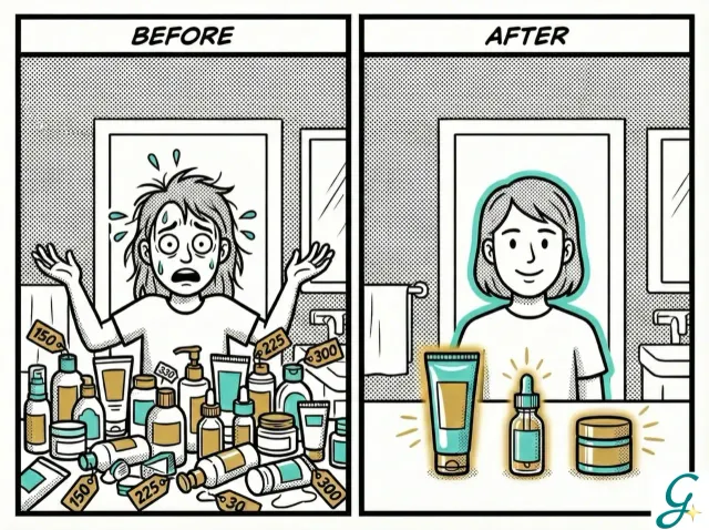 Simple, approachable skincare setup with just 3 essential products